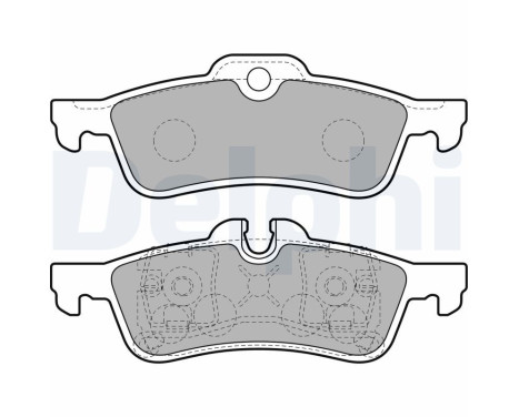 Brake pad set, disc brake LP1912 Delphi