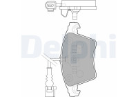 Brake Pad Set, disc brake LP1913 Delphi