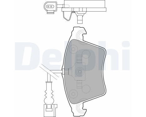 Brake Pad Set, disc brake LP1913 Delphi