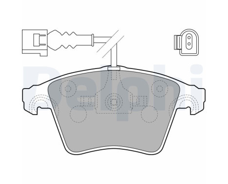 Brake Pad Set, disc brake LP1914 Delphi