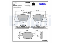 Brake Pad Set, disc brake LP1914 Delphi