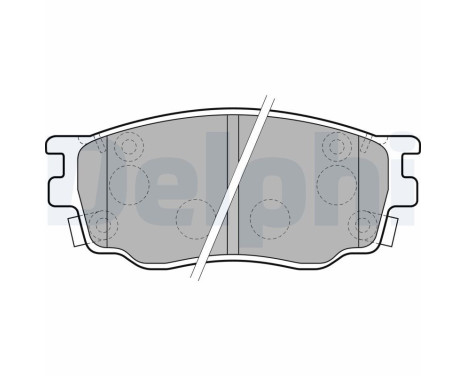 Brake Pad Set, disc brake LP1916 Delphi