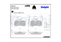Brake Pad Set, disc brake LP1917 Delphi