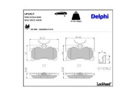 Brake Pad Set, disc brake LP1917 Delphi