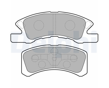 Brake pad set, disc brake LP1918 Delphi