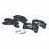Brake pad set, disc brake LP1918 Delphi