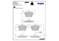 Brake pad set, disc brake LP1921 Delphi