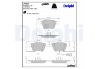 Brake pad set, disc brake LP1921 Delphi