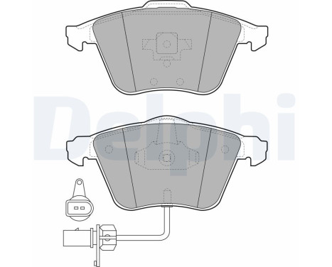 Brake Pad Set, disc brake LP1922 Delphi