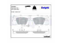Brake Pad Set, disc brake LP1922 Delphi