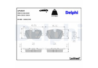 Brake Pad Set, disc brake LP1924 Delphi