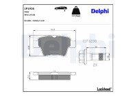 Brake Pad Set, disc brake LP1926 Delphi