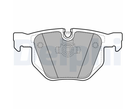 Brake Pad Set, disc brake LP1927 Delphi