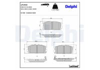 Brake Pad Set, disc brake LP1930 Delphi
