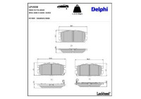 Brake Pad Set, disc brake LP1930 Delphi