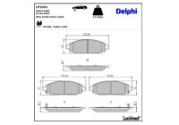 Brake Pad Set, disc brake LP1931 Delphi