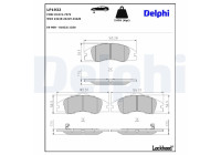 Brake Pad Set, disc brake LP1932 Delphi
