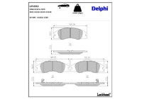 Brake Pad Set, disc brake LP1932 Delphi