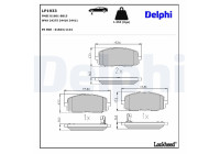 Brake Pad Set, disc brake LP1933 Delphi
