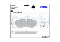 Brake Pad Set, disc brake LP1935 Delphi