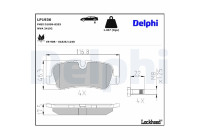 Brake Pad Set, disc brake LP1936 Delphi
