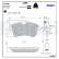 Brake pad set, disc brake LP1938 Delphi