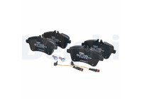 Brake pad set, disc brake LP1938 Delphi