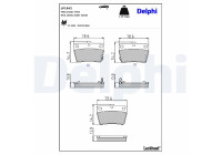 Brake Pad Set, disc brake LP1942 Delphi