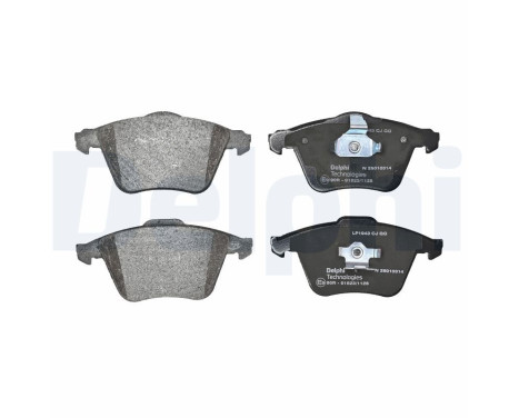Brake Pad Set, disc brake LP1943 Delphi, Image 2