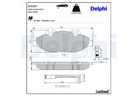 Brake Pad Set, disc brake LP1947 Delphi