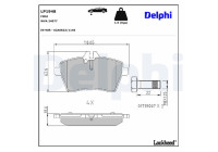 Brake Pad Set, disc brake LP1948 Delphi