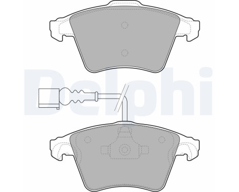 Brake pad set, disc brake LP1950 Delphi