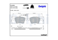 Brake pad set, disc brake LP1950 Delphi