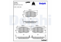 Brake Pad Set, disc brake LP1951 Delphi