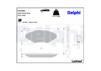 Brake Pad Set, disc brake LP1953 Delphi