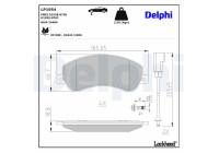 Brake Pad Set, disc brake LP1954 Delphi