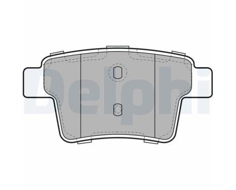 Brake Pad Set, disc brake LP1957 Delphi