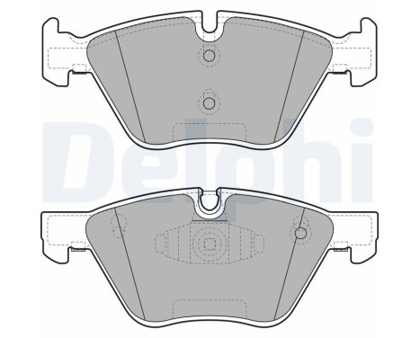 Brake pad set, disc brake LP1960 Delphi
