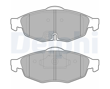 Brake Pad Set, disc brake LP1963 Delphi