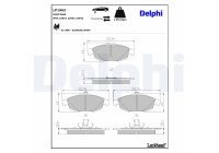 Brake Pad Set, disc brake LP1963 Delphi