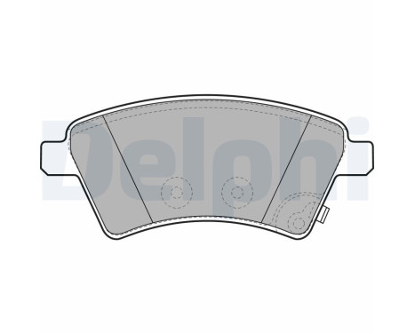 Brake Pad Set, disc brake LP1966 Delphi