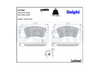 Brake Pad Set, disc brake LP1966 Delphi