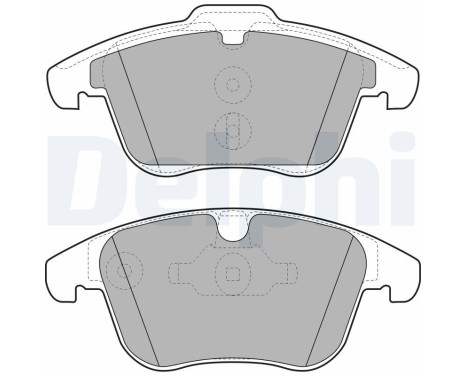 Brake Pad Set, disc brake LP1967 Delphi