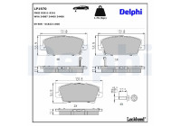 Brake Pad Set, disc brake LP1970 Delphi