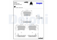Brake Pad Set, disc brake LP1971 Delphi