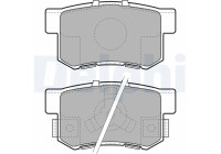 Brake Pad Set, disc brake LP1972 Delphi