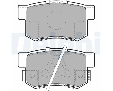 Brake Pad Set, disc brake LP1972 Delphi