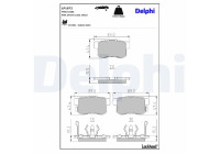 Brake Pad Set, disc brake LP1972 Delphi