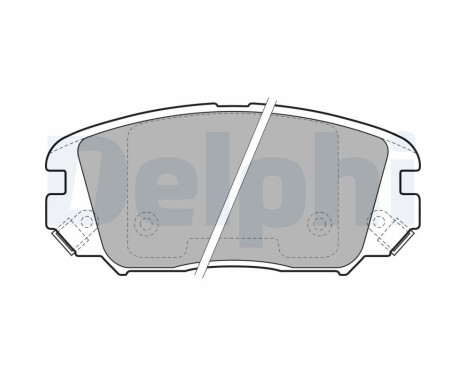 Brake Pad Set, disc brake LP1974 Delphi