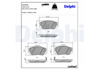 Brake Pad Set, disc brake LP1974 Delphi